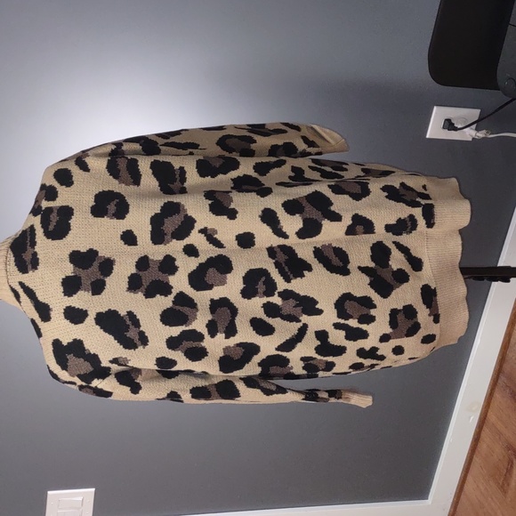 Misses animal print cardigan - Picture 2 of 6